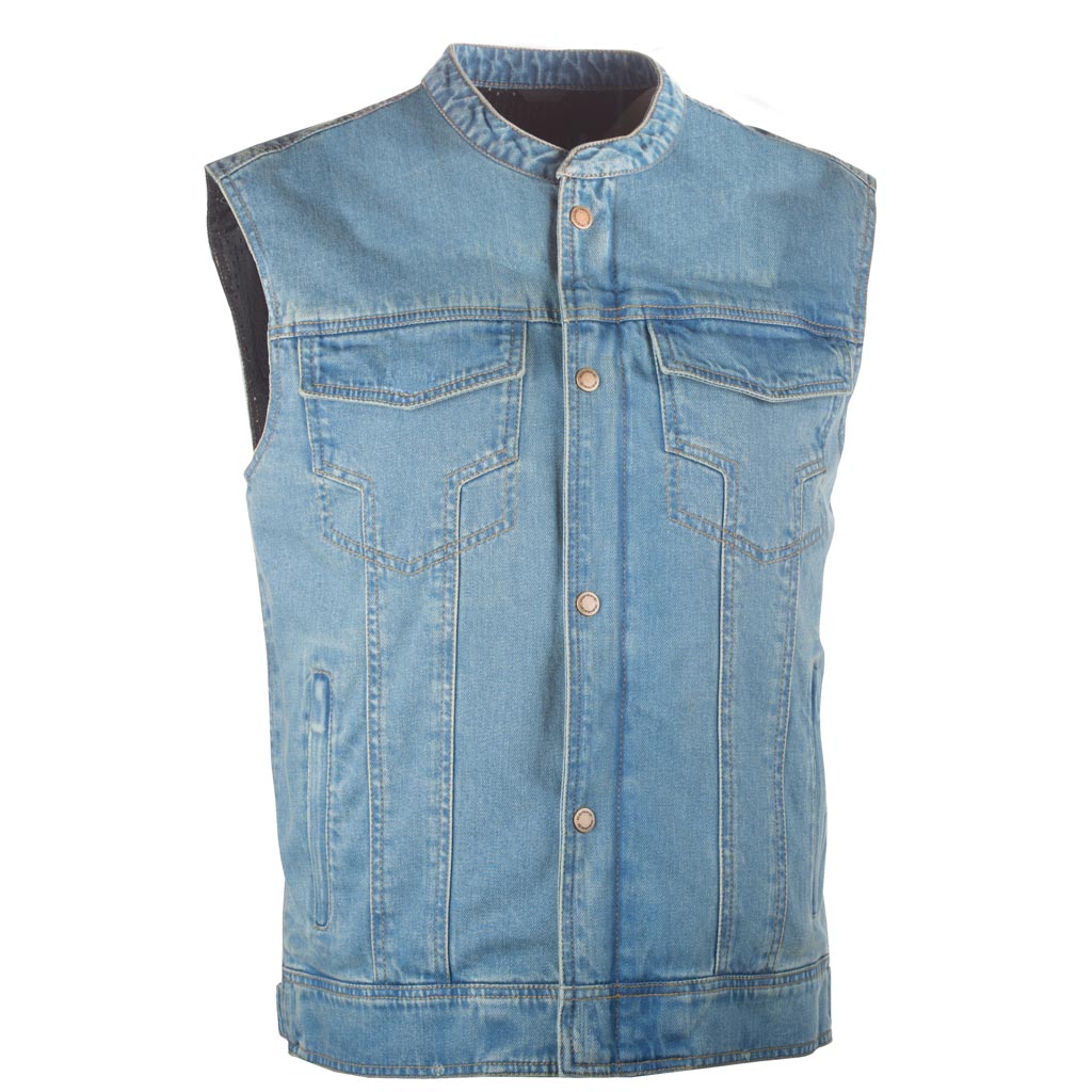 Highway 21 Iron Sights Club Collar Denim Vest Highway 21 Iron Sights Club Collar Denim Vest - Image 8