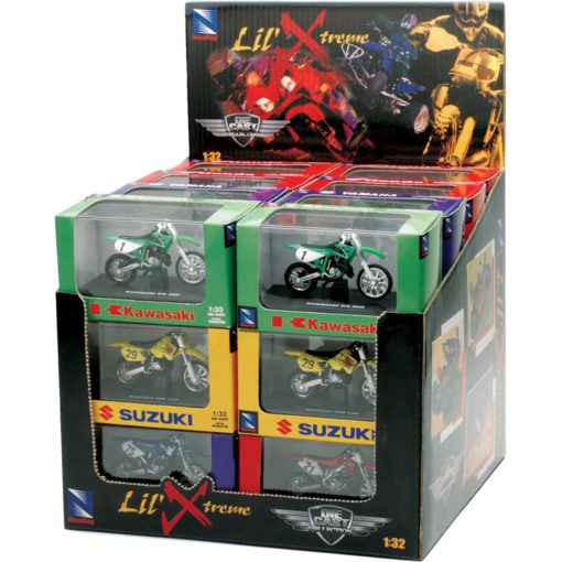 New-Ray Toys Die-Cast Replica 24/Pc Dbike/Quad W/Display