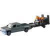 New-Ray Toys Die-Cast Replica Chevy Trk W/Trlr Orange