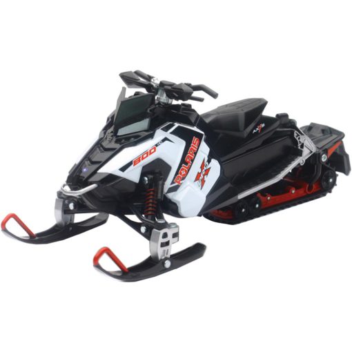 New-Ray Toys Nr Polaris Snowmobile White Sw Itchback Pro-X 800