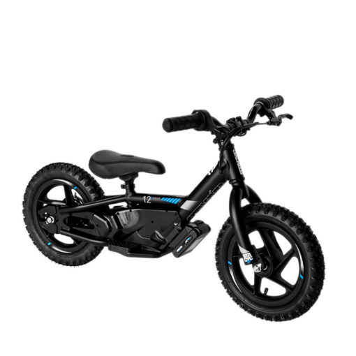 stock photo of front right side of black Stacyc 12