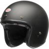 Stock image of Bell Custom 500 Carbon Motorcycle Open Face and 3/4 Helmet Matte Black product