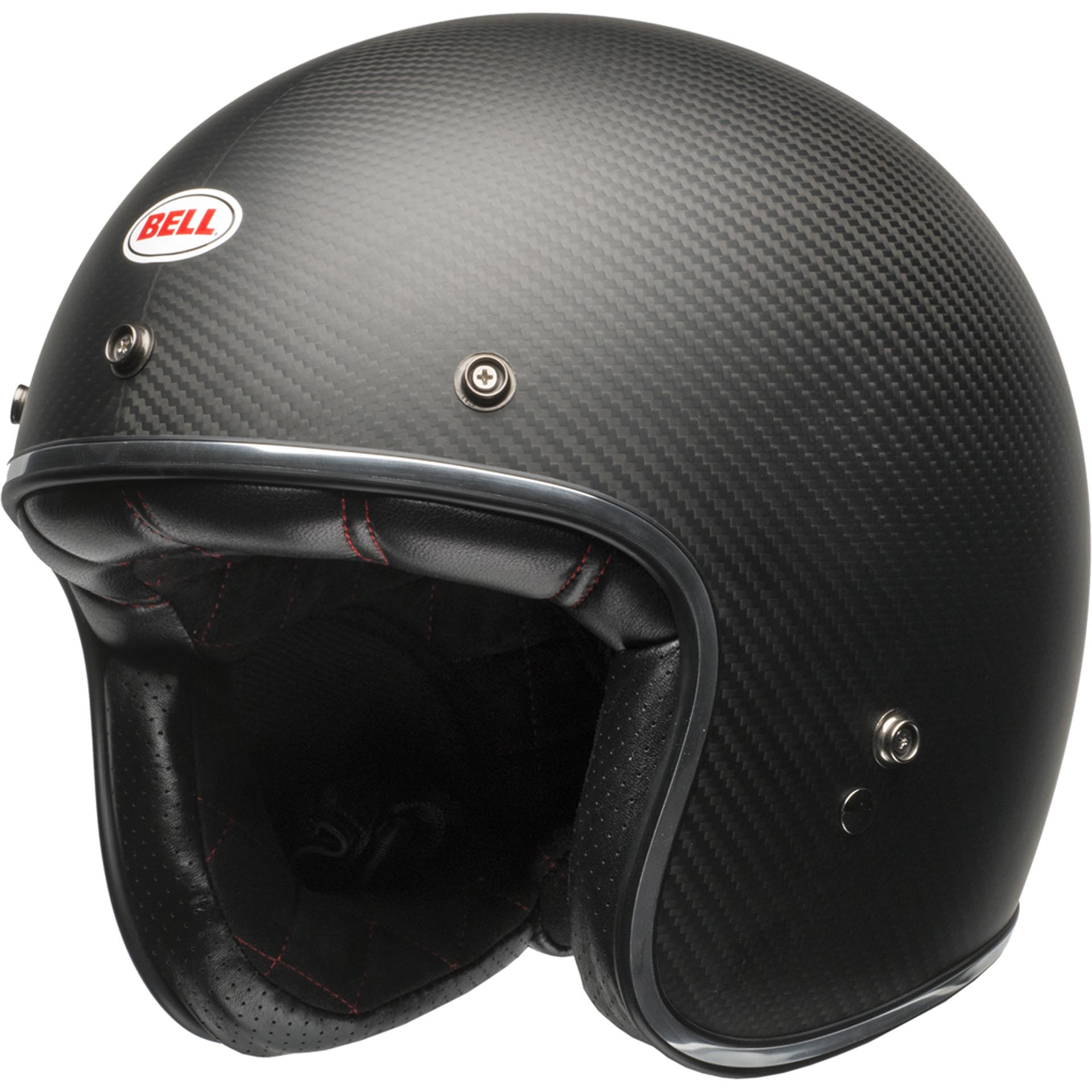 Bell Custom 500 Carbon Motorcycle Open Face and 3/4 Helmet Matte Black Bell Custom 500 Carbon Motorcycle Open Face and 3/4 Helmet Matte Black - Image 5