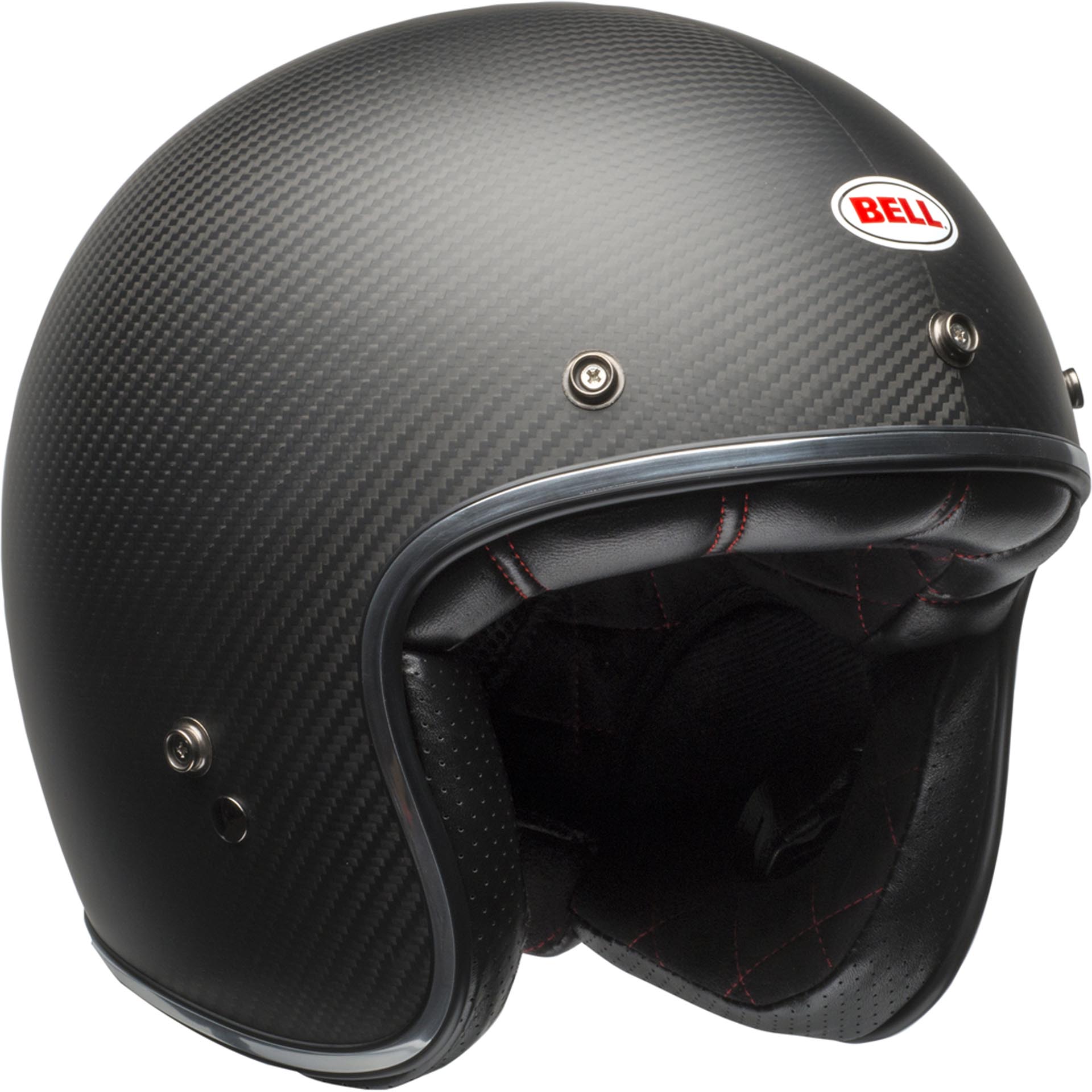 Bell Custom 500 Carbon Motorcycle Open Face and 3/4 Helmet Matte Black Bell Custom 500 Carbon Motorcycle Open Face and 3/4 Helmet Matte Black - Image 4
