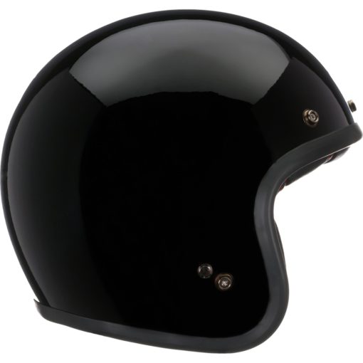 Bell Custom 500 Motorcycle Open Face and 3/4 Helmet Gloss Black