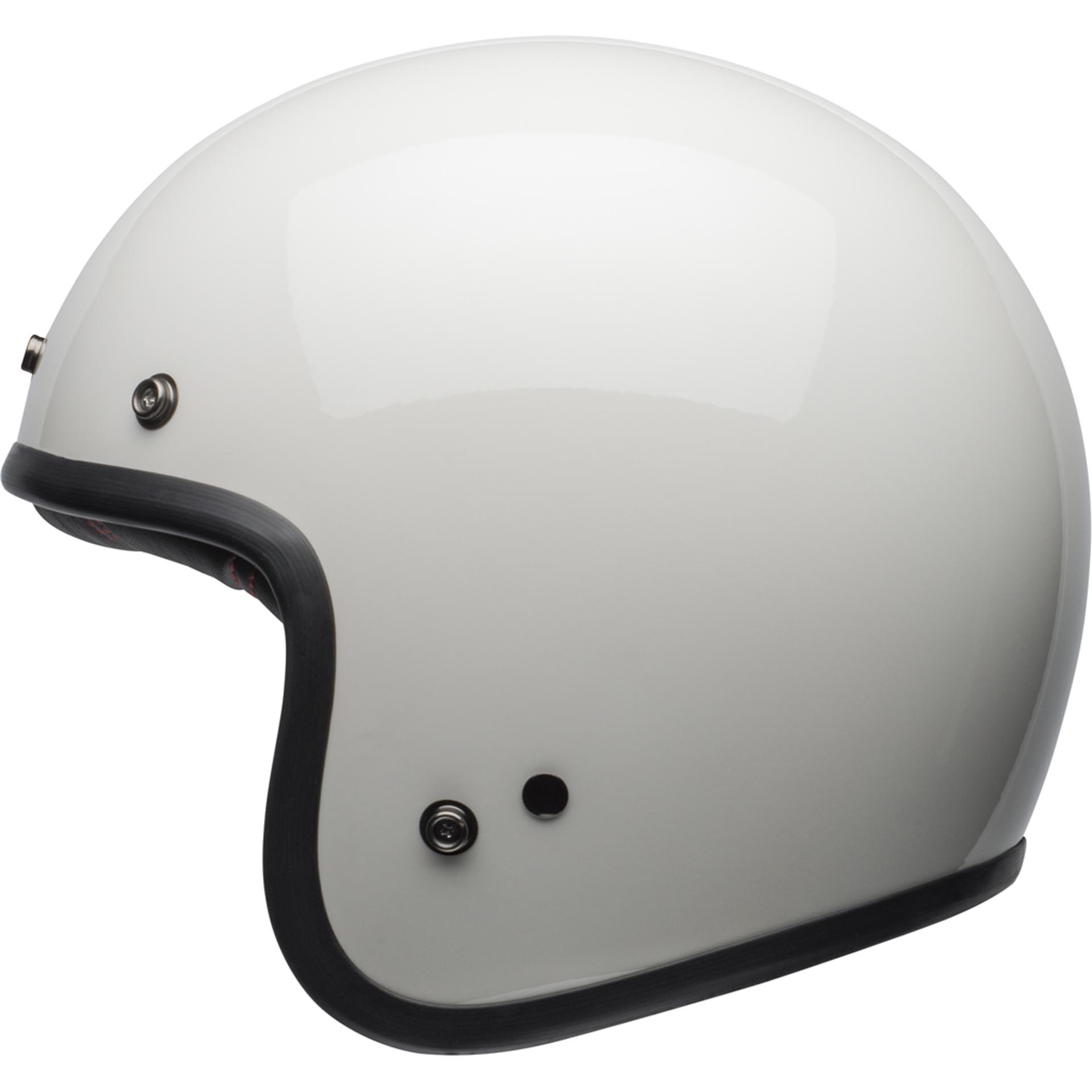 Bell Custom 500 Motorcycle Open Face and 3/4 Helmet Gloss Vintage White Bell Custom 500 Motorcycle Open Face and 3/4 Helmet Gloss Vintage White - Image 2