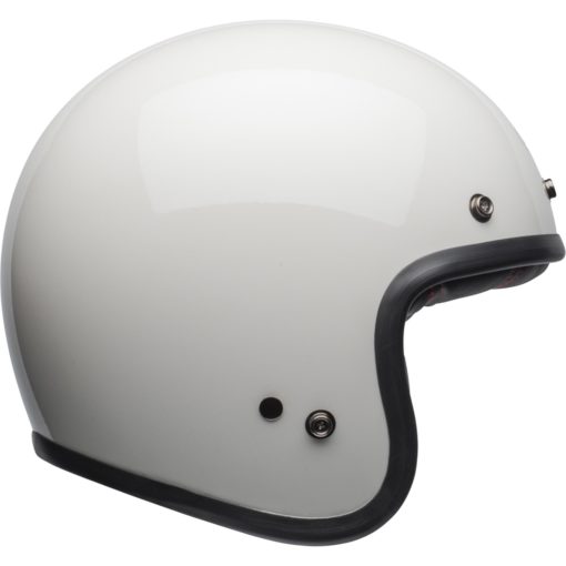 Bell Custom 500 Motorcycle Open Face and 3/4 Helmet Gloss Vintage White