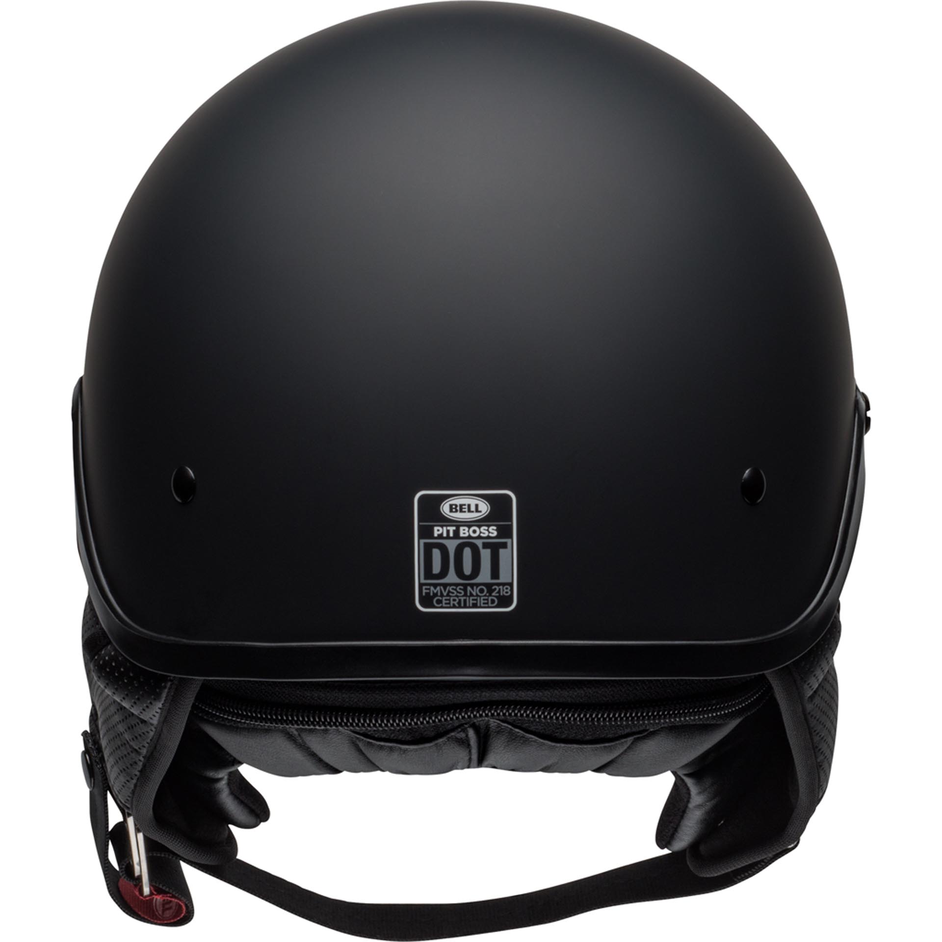 Bell Pit Boss Motorcycle Open Face and 3/4 Helmet Matte Black Bell Pit Boss Motorcycle Open Face and 3/4 Helmet Matte Black - Image 7