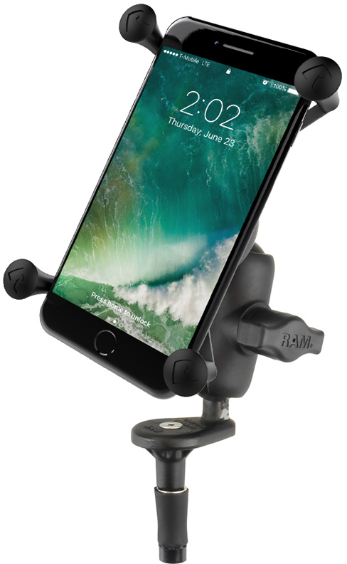 RAM X-Grip Large Phone Mount with Motorcycle Fork Stem Base RAM X-Grip Large Phone Mount with Motorcycle Fork Stem Base - Image 3