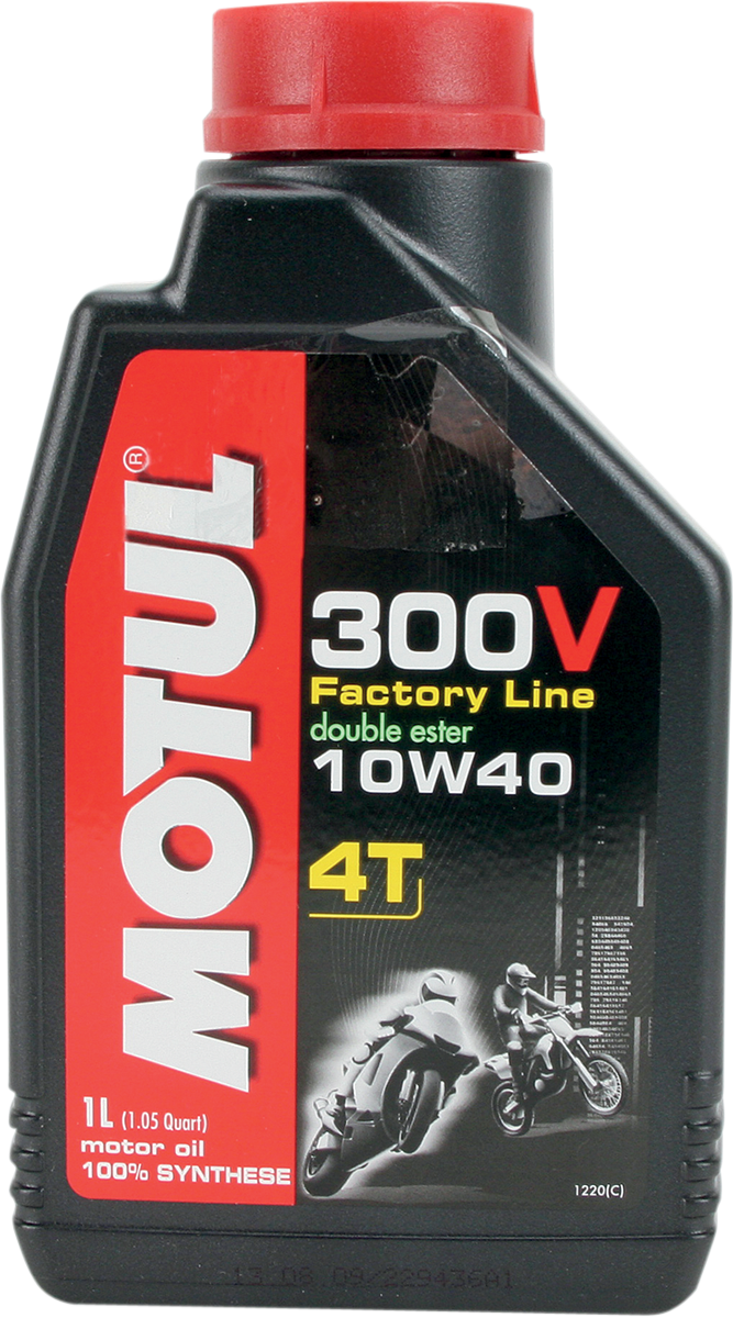 MOTUL 300V Synthestic Ester Oil – 10W-40 – 1 liter MOTUL 300V Synthestic Ester Oil - 10W-40 - 1 liter