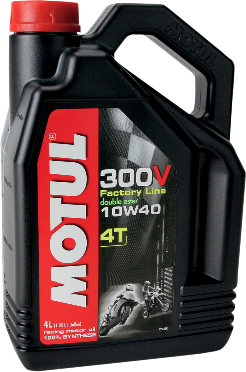 MOTUL 300V Synthestic Ester Oil – 10W-40 – 4 liter MOTUL 300V Synthestic Ester Oil - 10W-40 - 4 liter