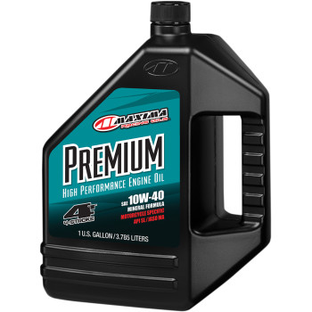 MAXIMA RACING OIL Premium High Performance Mineral 4T Engine Oil - 10W40 - 1 gallon