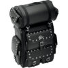 Stock image of SADDLEMEN EX2200S Sissy Bar Bag with Studded Roll Bag product