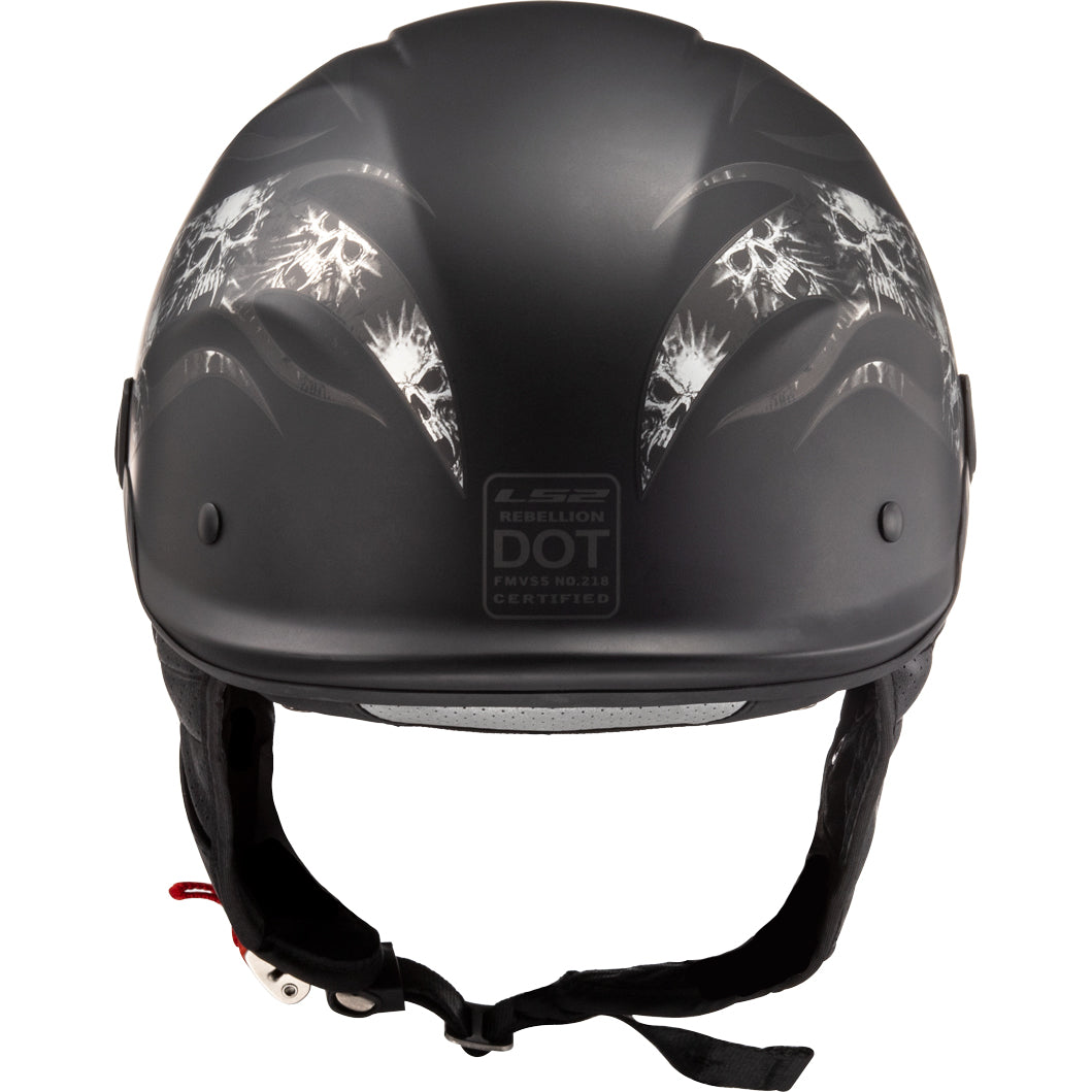 LS2 Helmets Rebellion Bones Motorcycle Half Helmet LS2 Helmets Rebellion Bones Motorcycle Half Helmet - Image 3