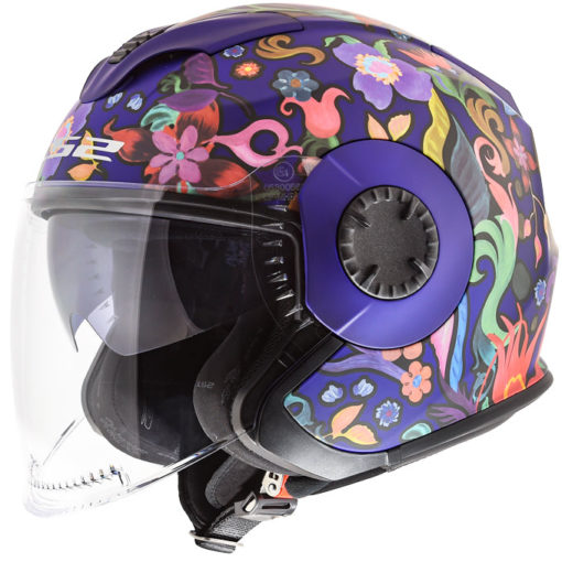 LS2 Helmets Verso Flora Brasil Motorcycle Open Face & 3/4 Helmet