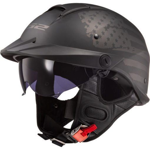 LS2 Helmets Rebellion 1812 Motorcycle Half Helmet