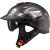Stock image of LS2 Helmets Rebellion Bones Motorcycle Half Helmet product