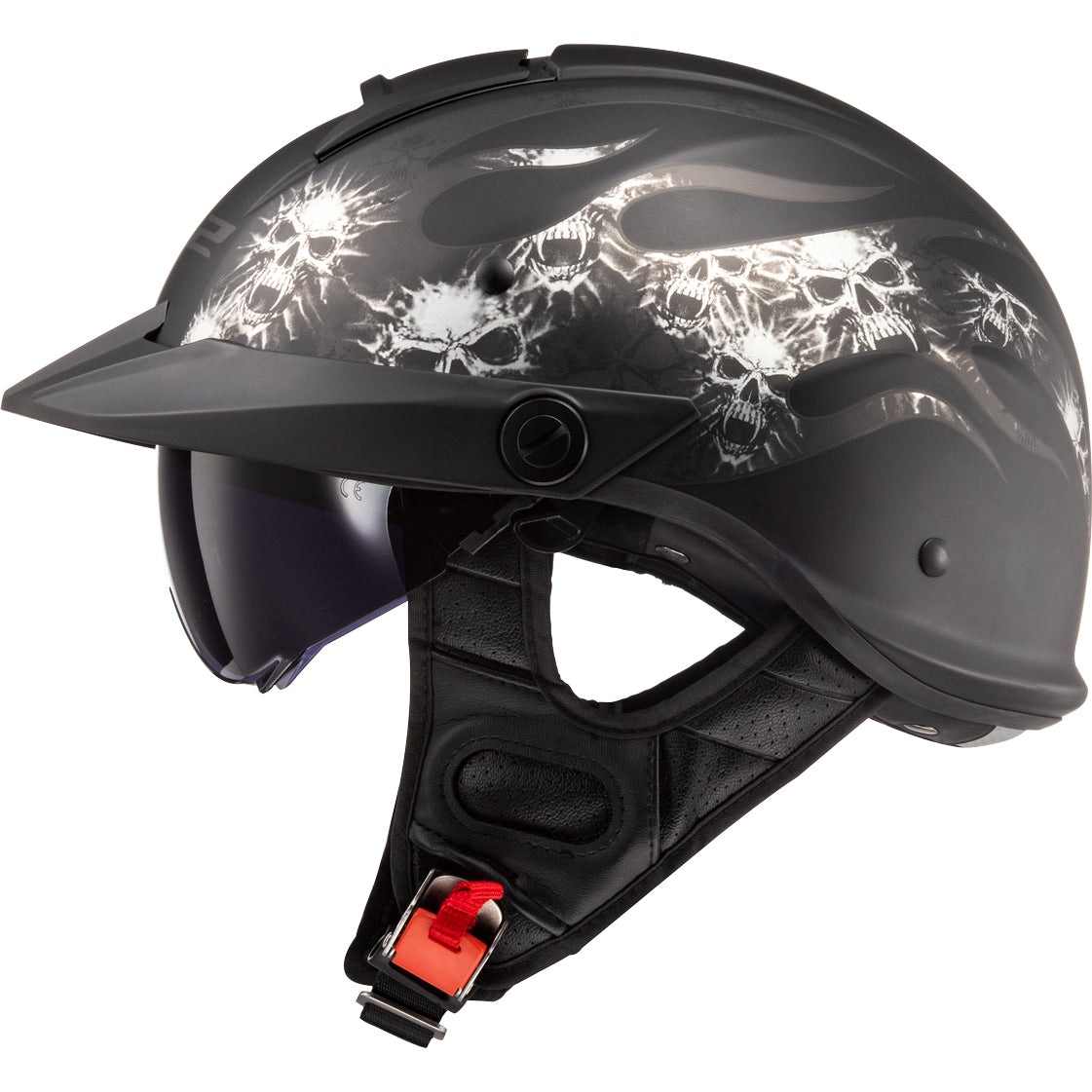 LS2 Helmets Rebellion Bones Motorcycle Half Helmet LS2 Helmets Rebellion Bones Motorcycle Half Helmet - Image 2