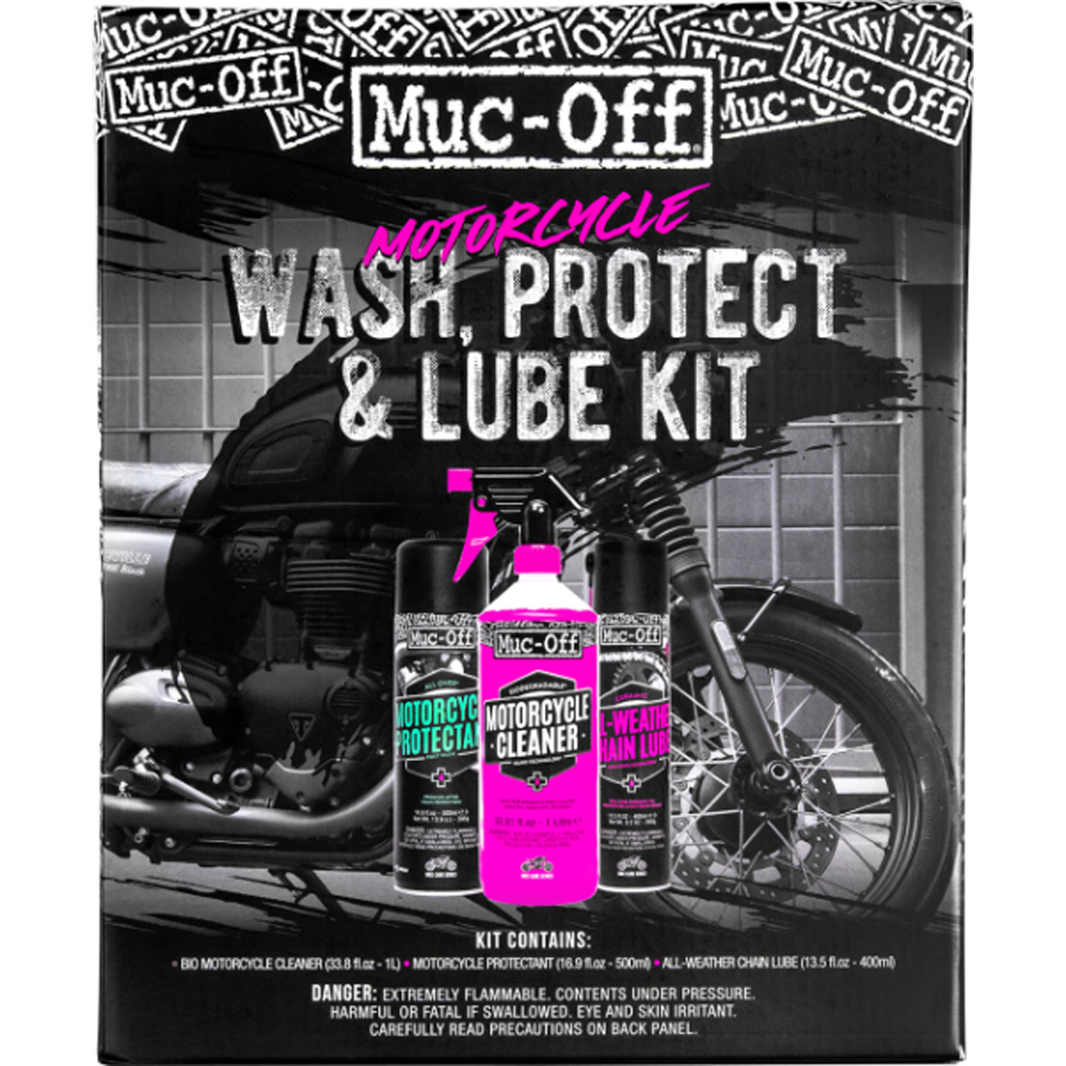 Muc-Off Motorcycle Wash, Protect, & Lube Kit Muc-Off Motorcycle Wash, Protect, & Lube Kit - Image 2
