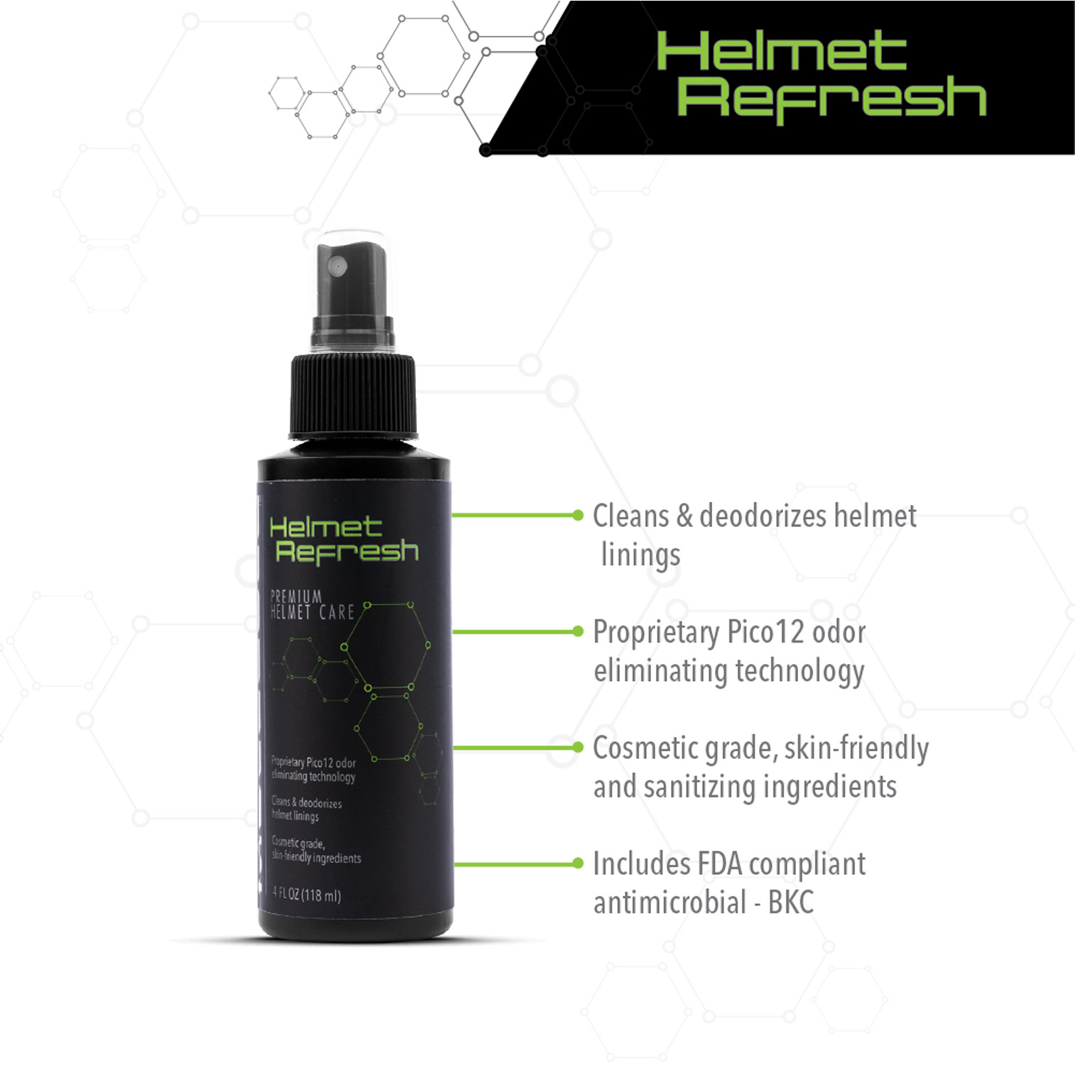 Molecule Helmet Refresh 4 oz Sprayer Molecule Helmet Refresh 4 oz Sprayer - Image 2