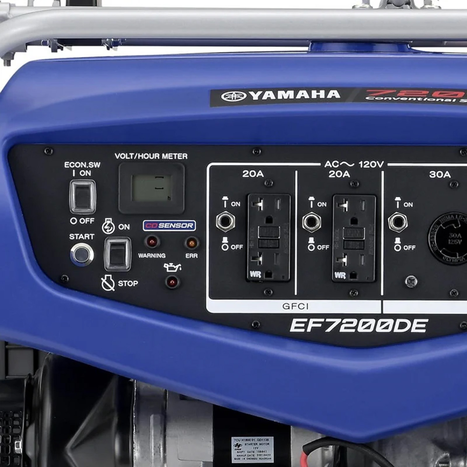 Yamaha EF7200DE 7200 Watt Electric Start Generator with Co Sensor Yamaha EF7200DE 7200 Watt Electric Start Generator with Co Sensor - Image 5