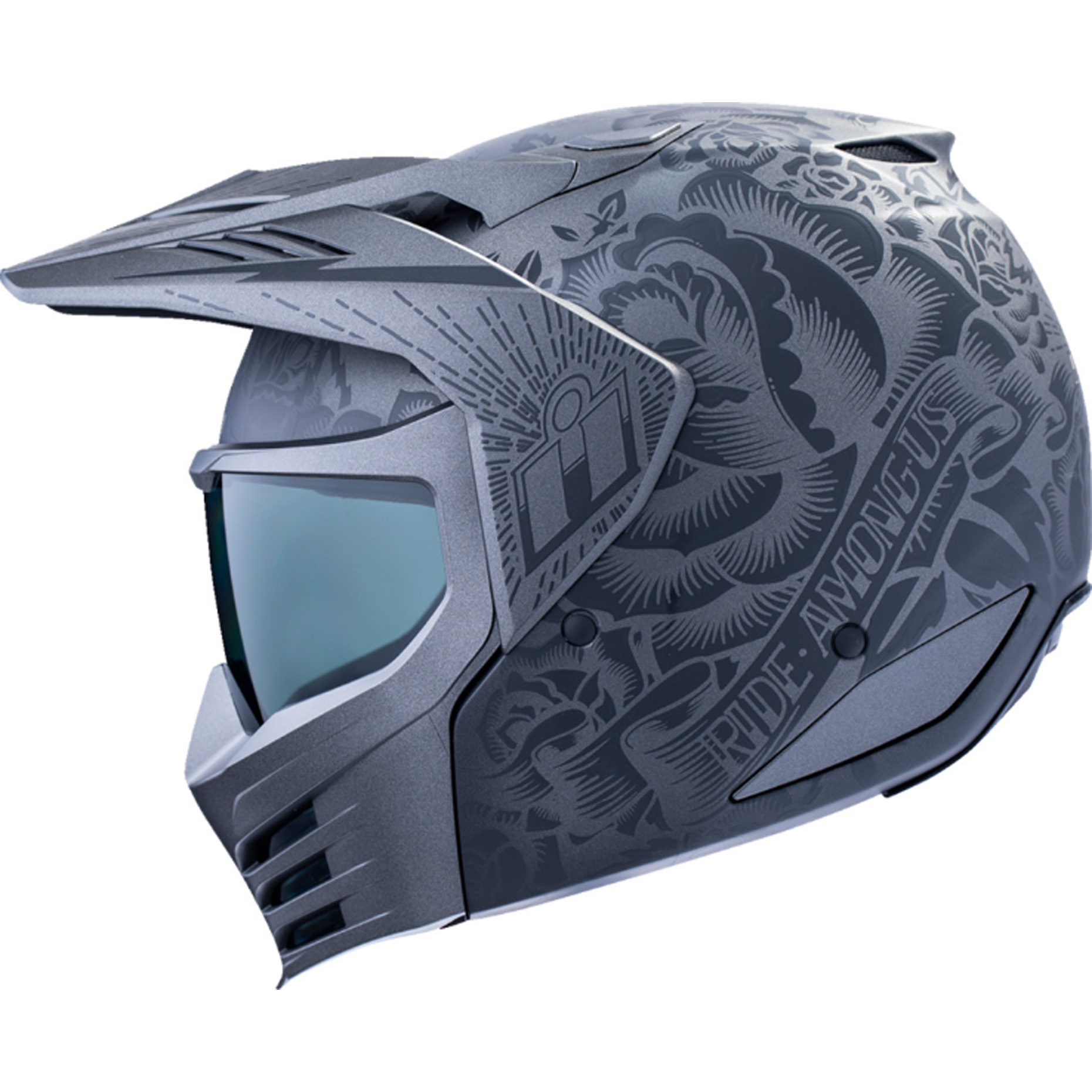 ICON Elsinore Darkgard Helmet ICON Elsinore Darkgard Helmet - Image 2