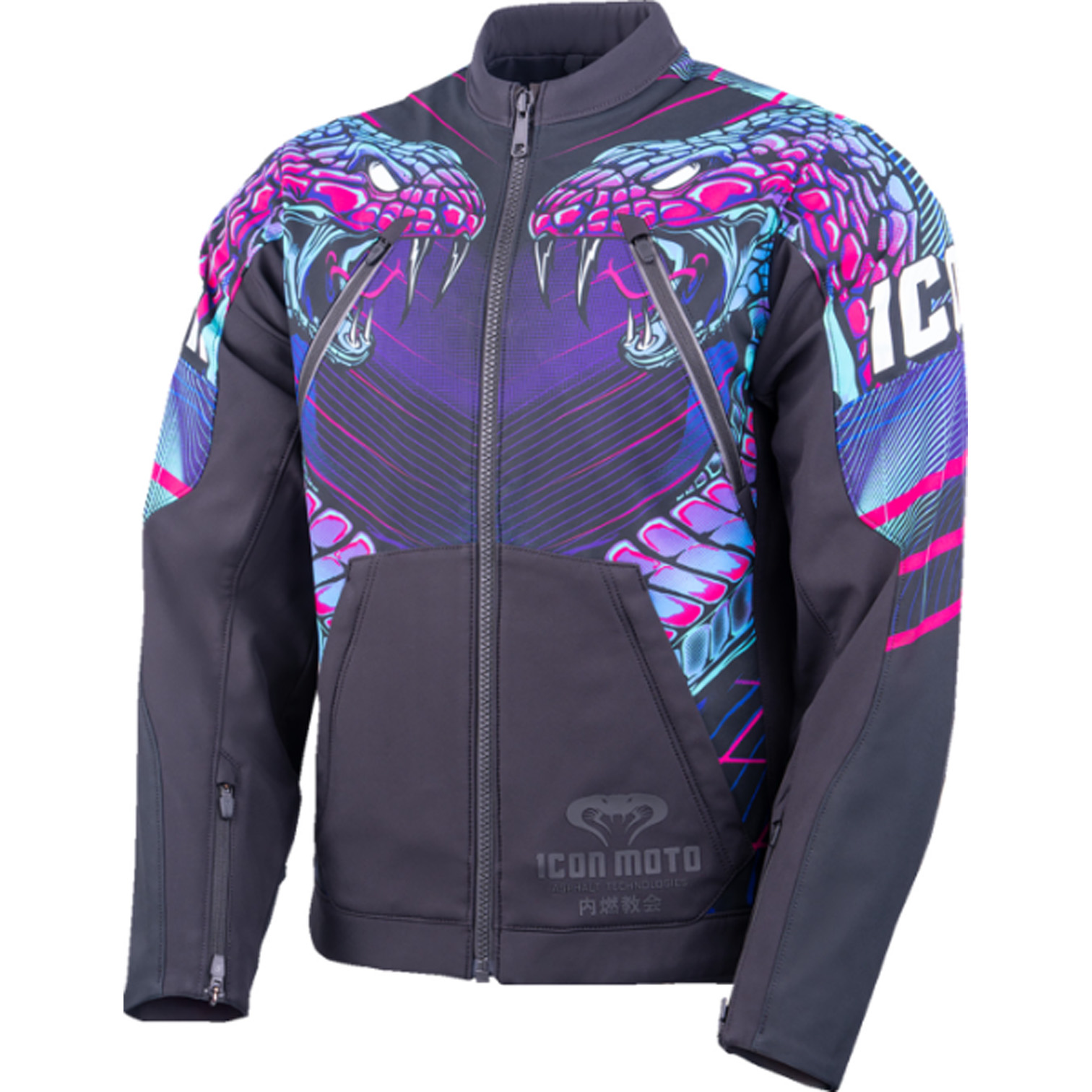 ICON Synthwave Merc3 Lazer Cobra Jacket ICON Synthwave Merc3 Lazer Cobra Jacket
